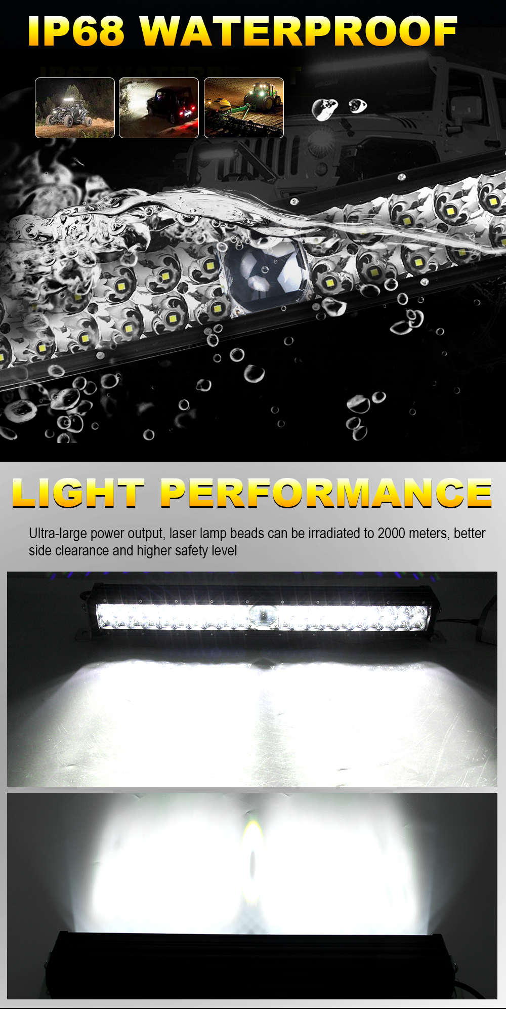 Світлодіодна балка LSR-Lux 170W  1071*74*111mm - Зображення 4