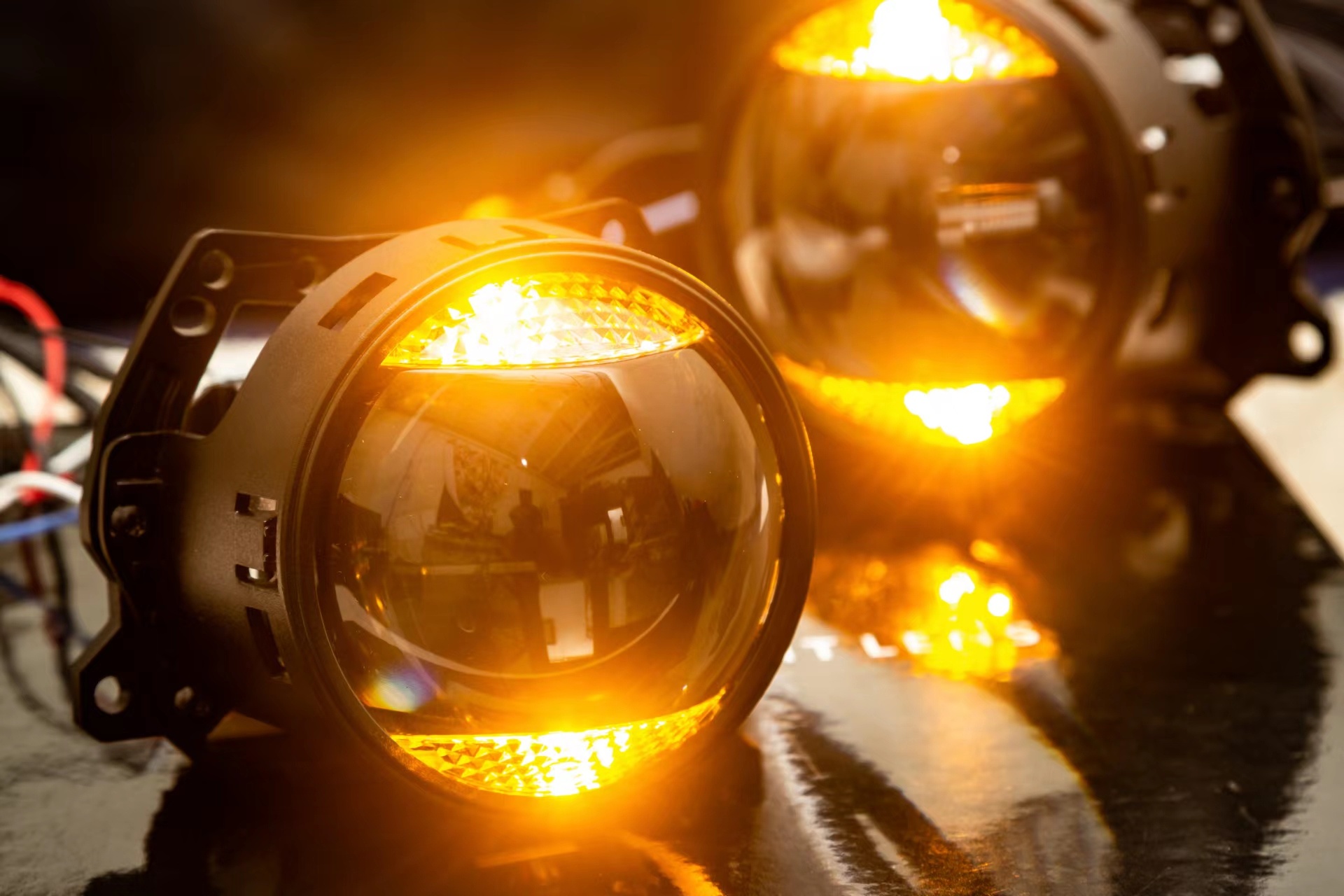 Лінза Bi-Led 3"дюйма  36/45 Ватт, 12 вольт, 6000 К з DRL&Truning light - Зображення 10