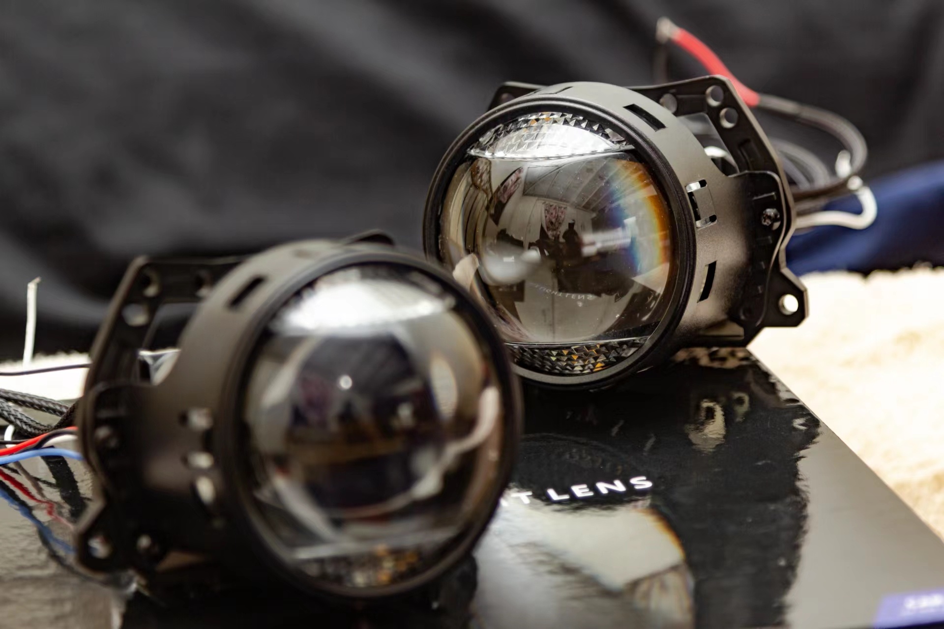 Лінза Bi-Led 3"дюйма  36/45 Ватт, 12 вольт, 6000 К з DRL&Truning light - Зображення 3