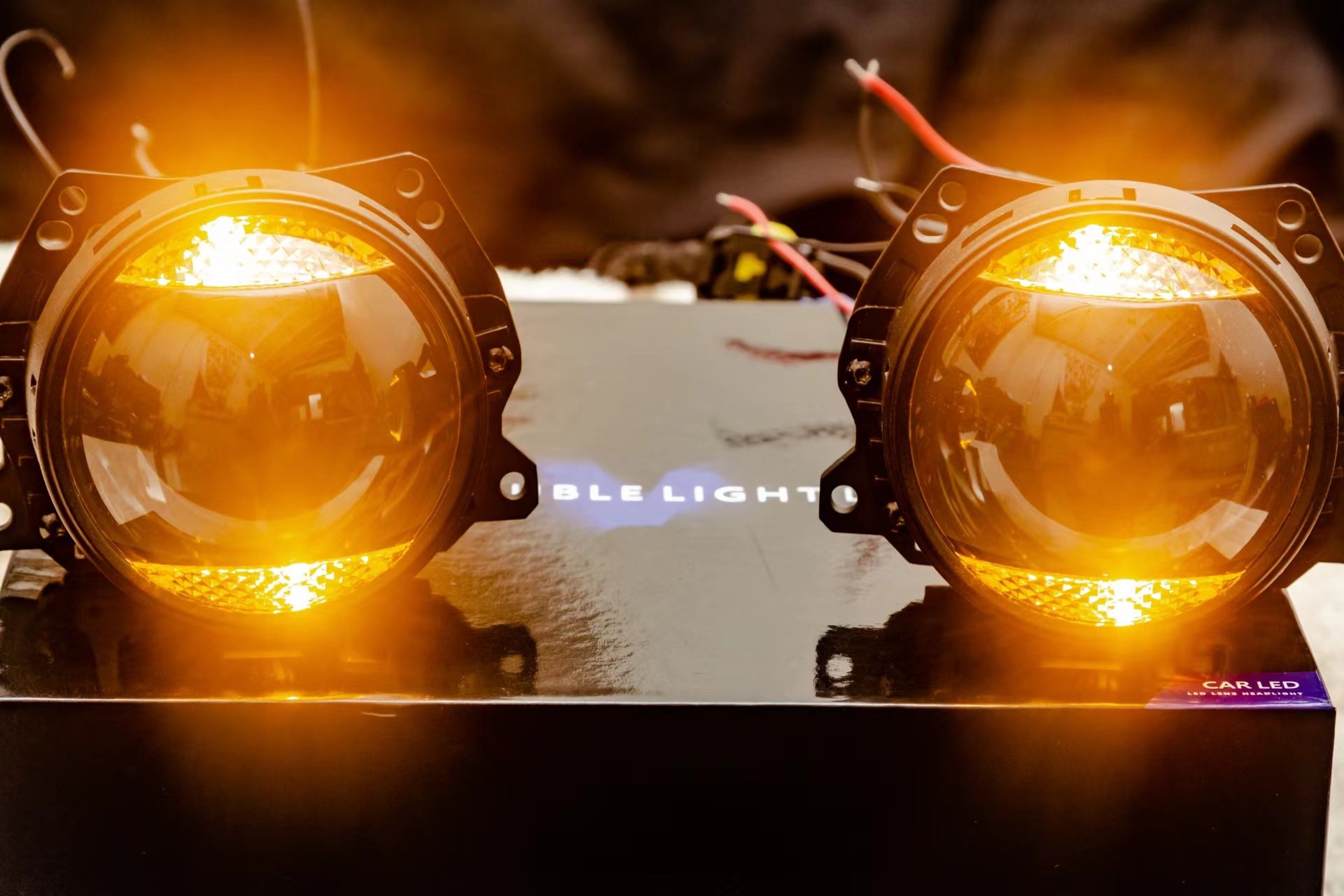 Лінза Bi-Led 3"дюйма  36/45 Ватт, 12 вольт, 6000 К з DRL&Truning light - Зображення 4