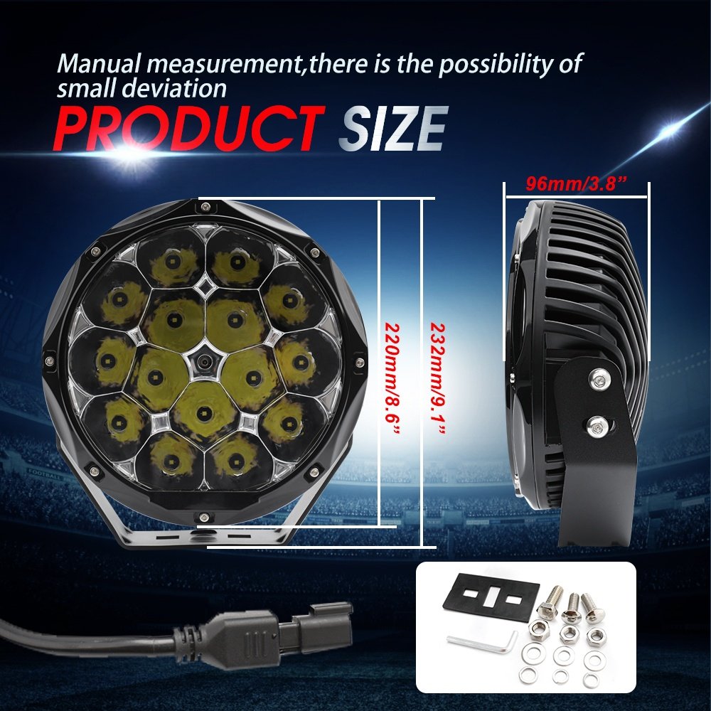 Led фари дальнього світла 150W. Пара - Зображення 6