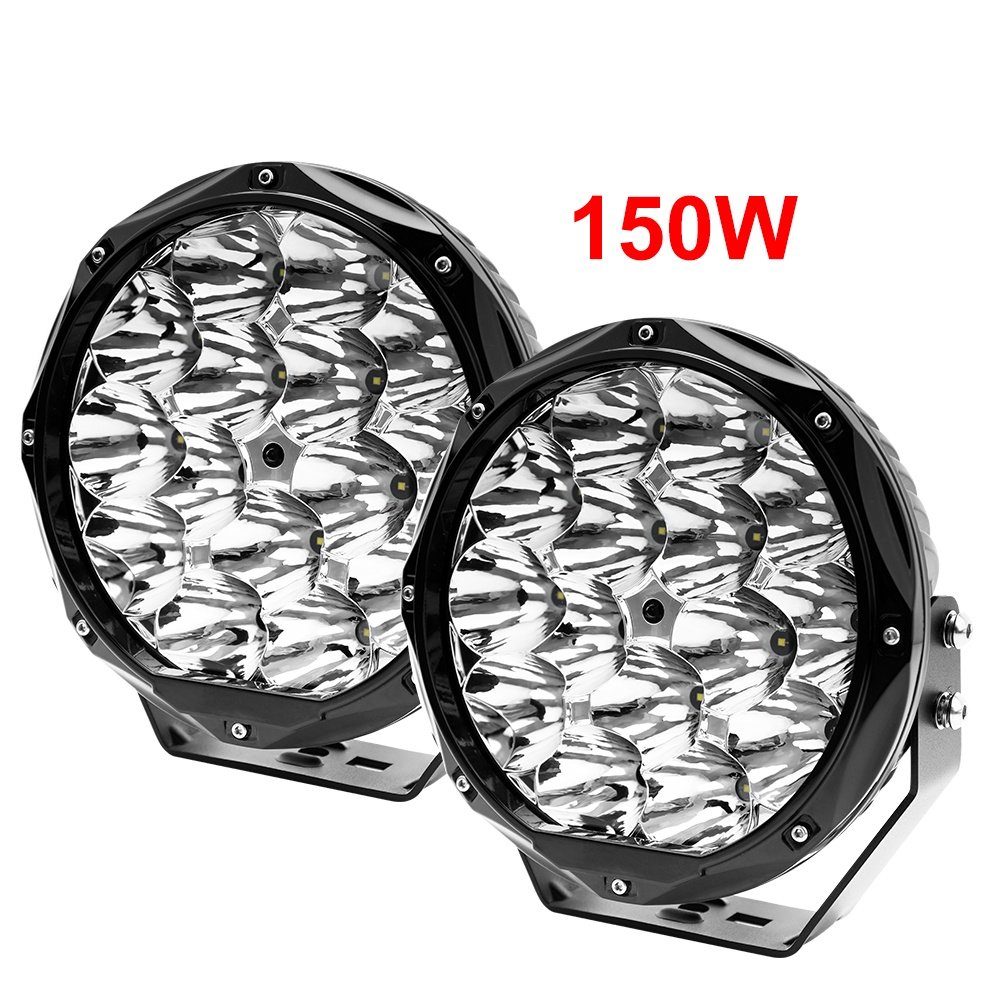 Led фари дальнього світла 150W. Пара