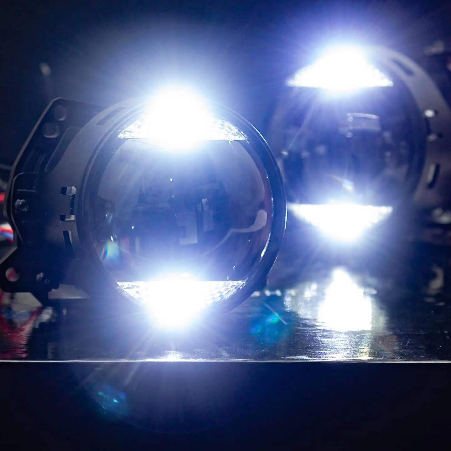 Лінза Bi-Led 3"дюйма  36/45 Ватт, 12 вольт, 6000 К з DRL&Truning light - Зображення 5