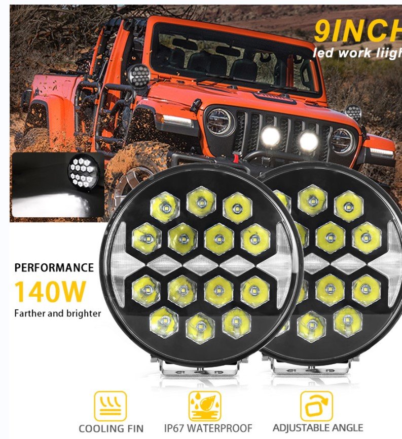 Лед фара дальнього світла 140W - Зображення 6