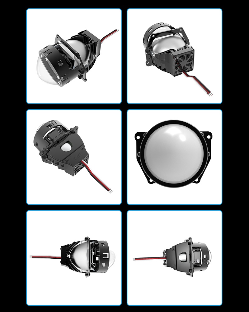Лінза Bi-Led 3″дюйма  57W X8 Pro - Зображення 3