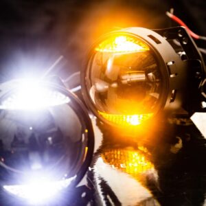 Лінза Bi-Led 3"дюйма  36/45 Ватт, 12 вольт, 6000 К з DRL&Truning light