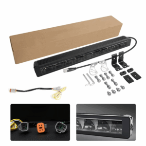 Alternative view of Лед балка дального світла з жовтим та білим маркером. 55см 65W