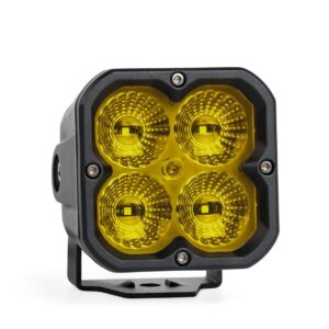 Квадратна фара Flood + RGB – розсіяне жовте світло. Пара